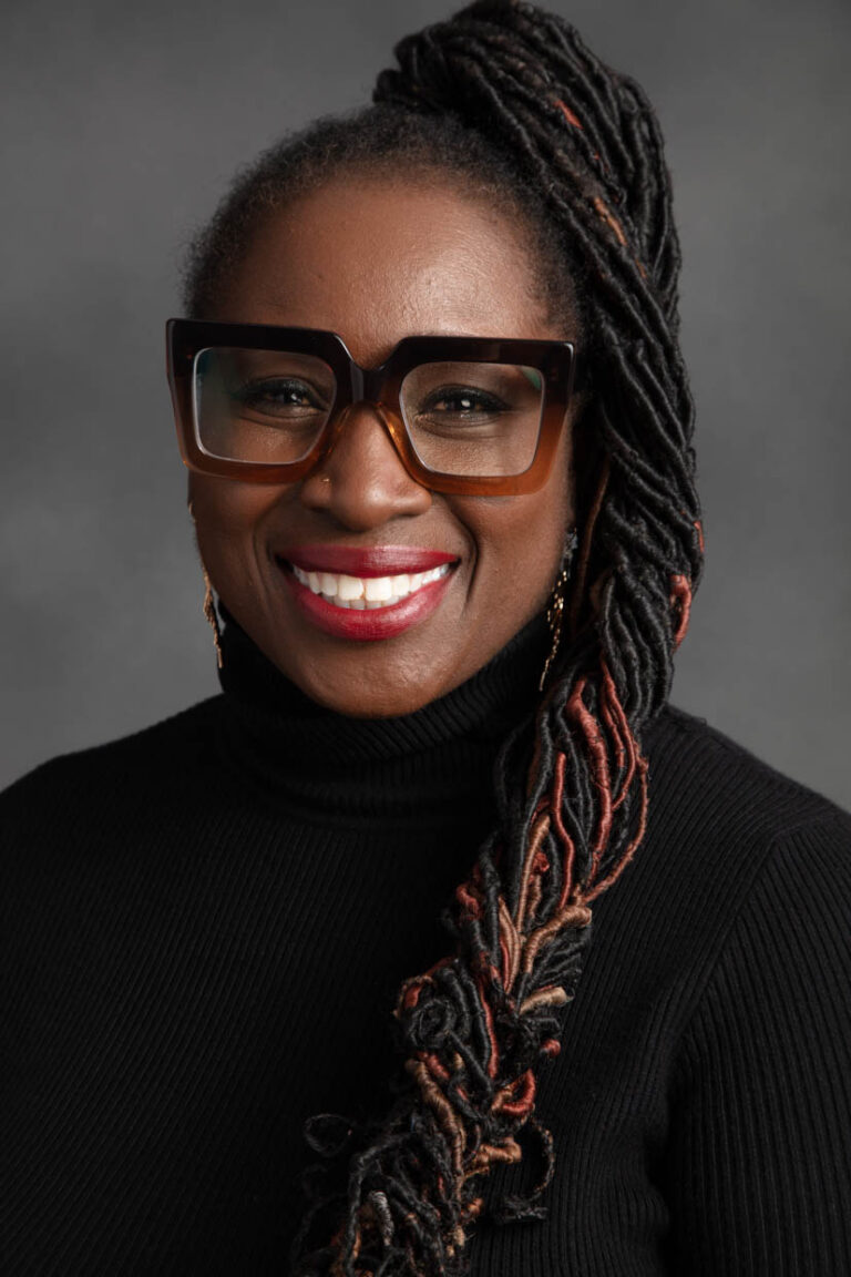 Beautiful portrait of middle aged African American female public school teacher