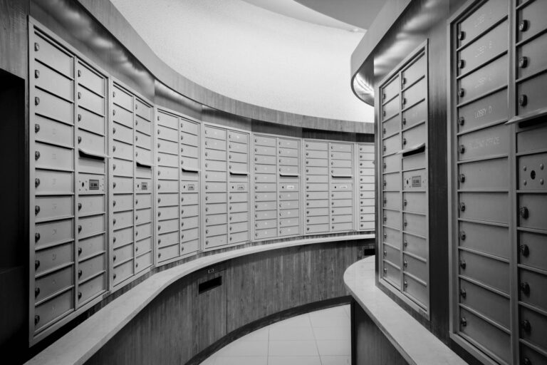 Interior photographer residential mailboxes