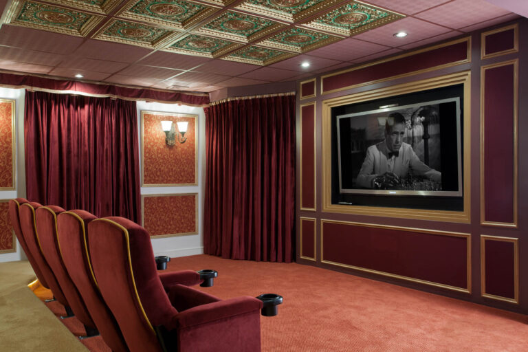 Interior photographer Manhattan home theater
