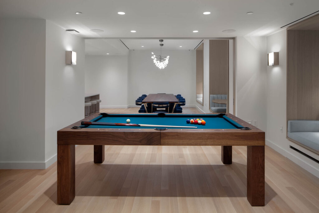 New York Interior - amenity space pool room