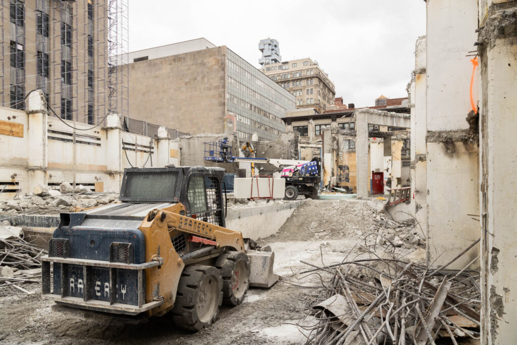Construction Photography - Demolition of New York Building