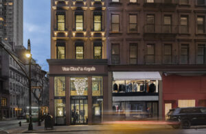 An architectural photograph of a New York retail space