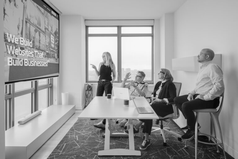 Interior photograph of a New York digital marketing agency