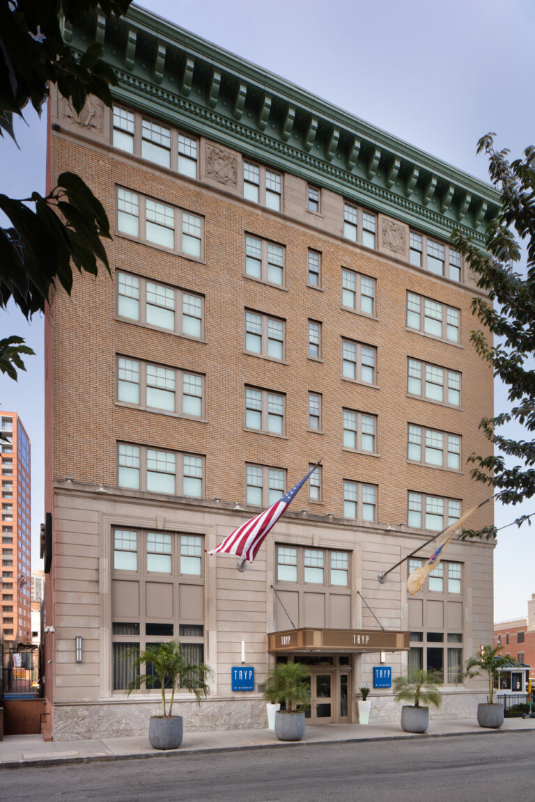 Exterior photograph of a hotel shot by an interior photographer in New York