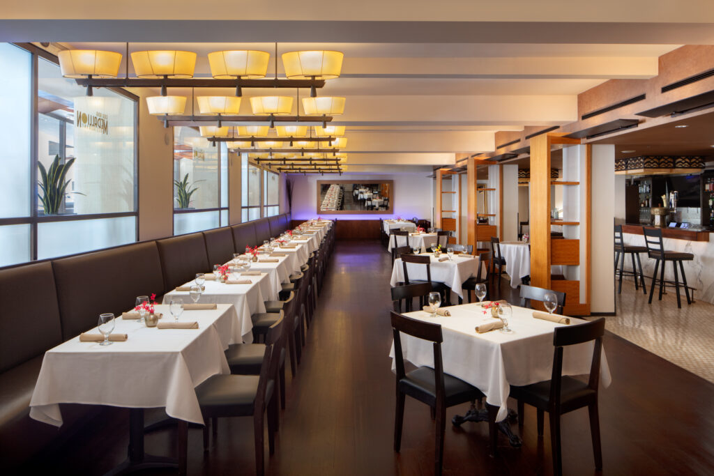 Restaurant interior by an interior design photographer
