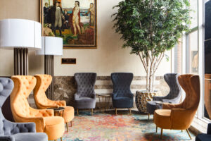 Hotel lobby interior by an interior design photographer
